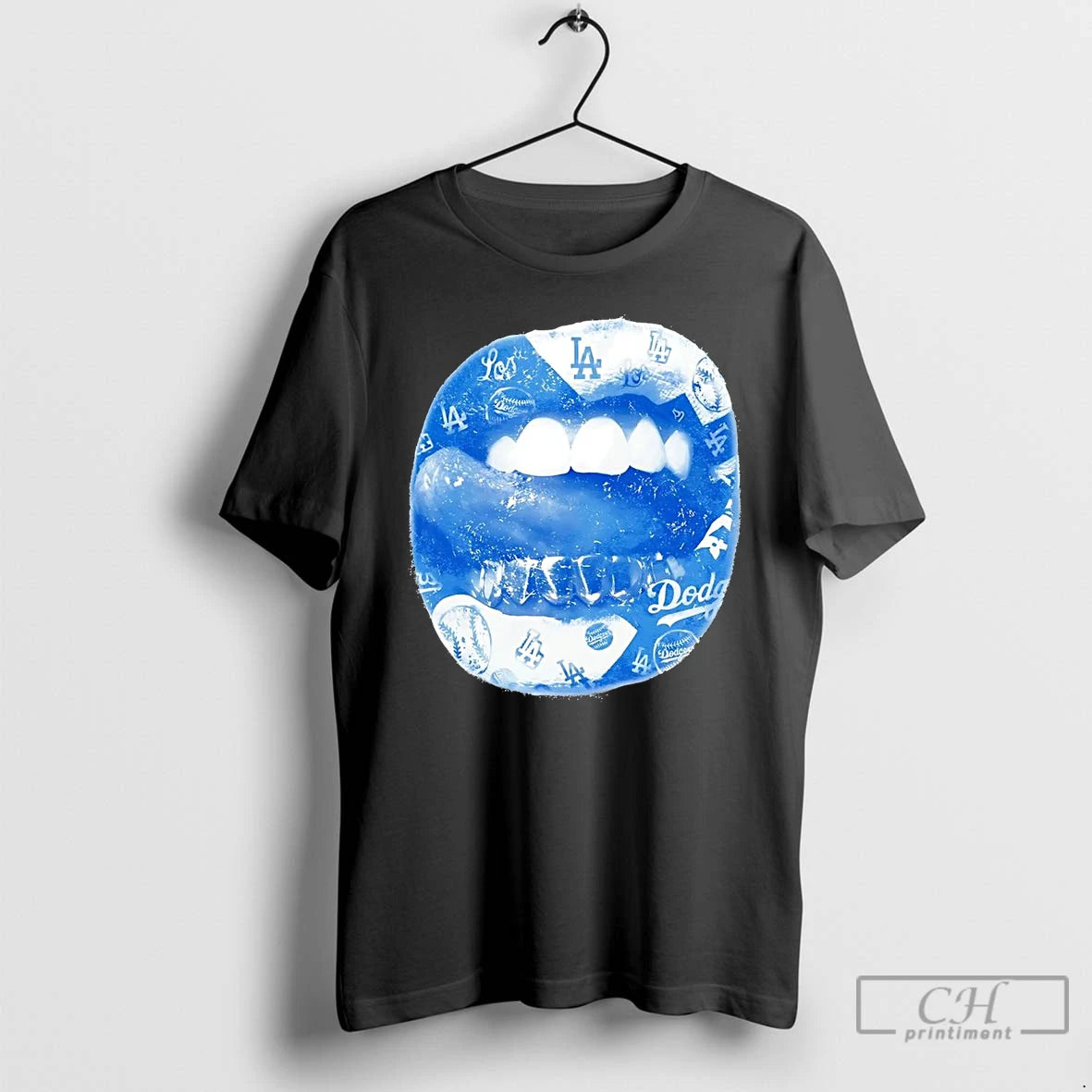 Premium Los Angeles Dodgers Lips T Shirts Hoodie, Sweatshirt | InkNestWear.com