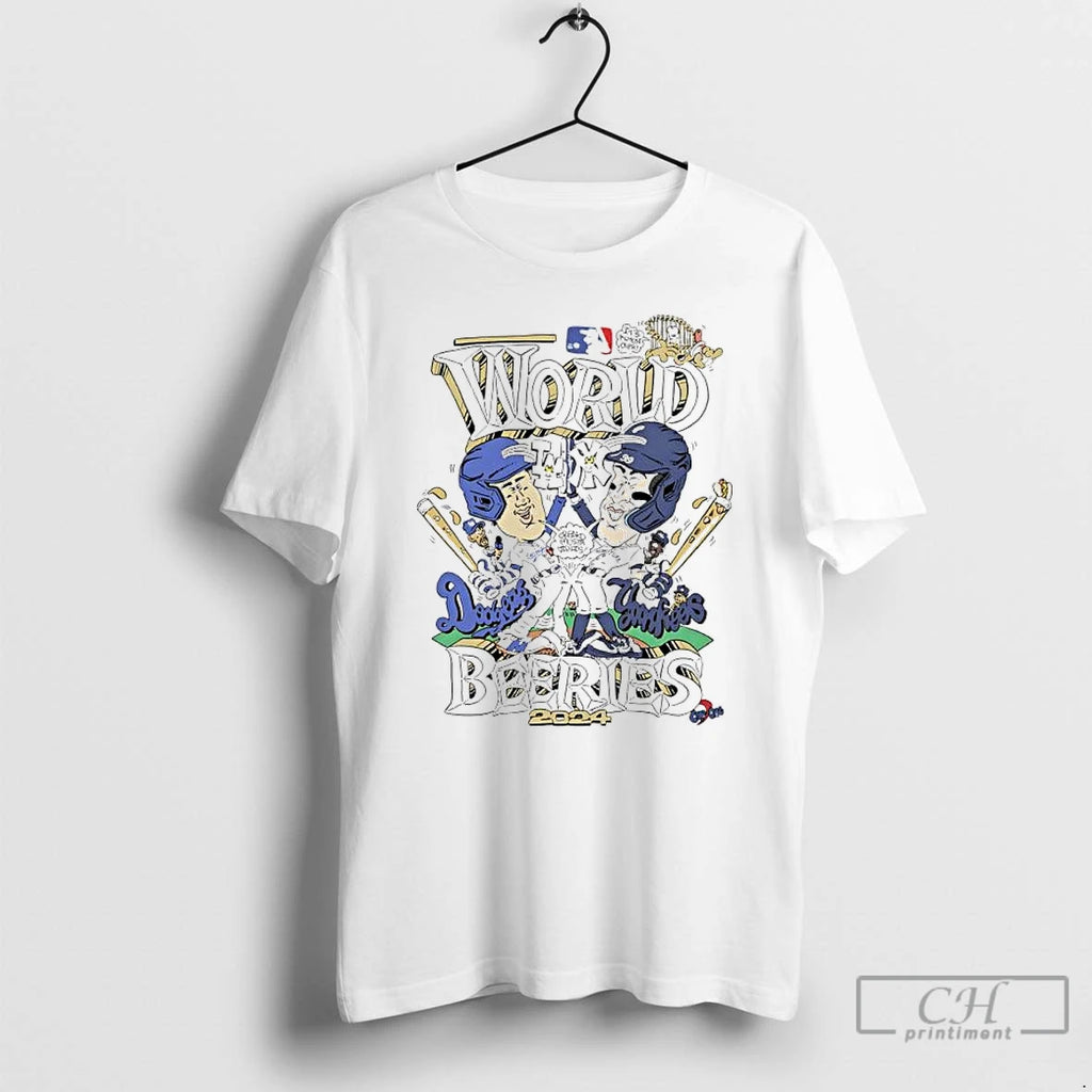 Premium Los Angeles Dodgers Vs New York Yankees 2024 World Beeries Caricature T Shirts Hoodie, Sweatshirt | InkNestWear.com