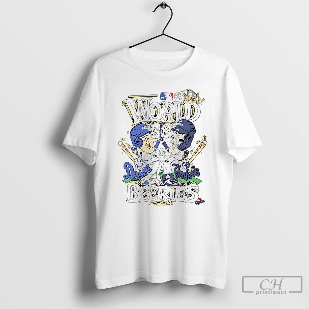 Premium Los Angeles Dodgers Vs New York Yankees 2024 World Beeries Caricature T Shirts Hoodie, Sweatshirt | InkNestWear.com