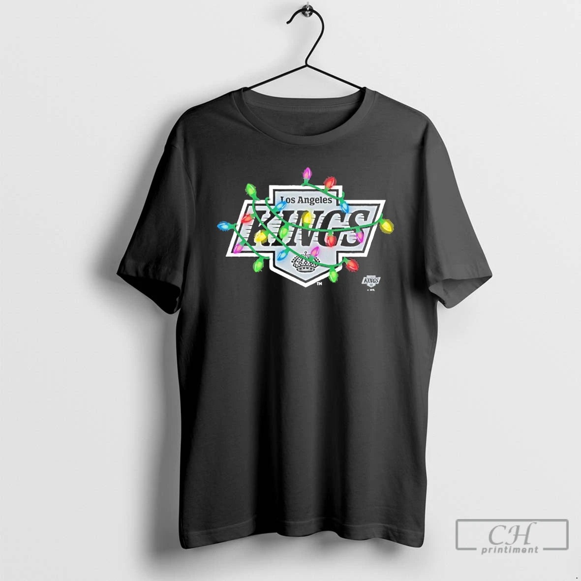 Premium Los Angeles Kings Logo Lights Christmas T-Shirts, Hoodie, Sweatshirt | InkNestWear.com