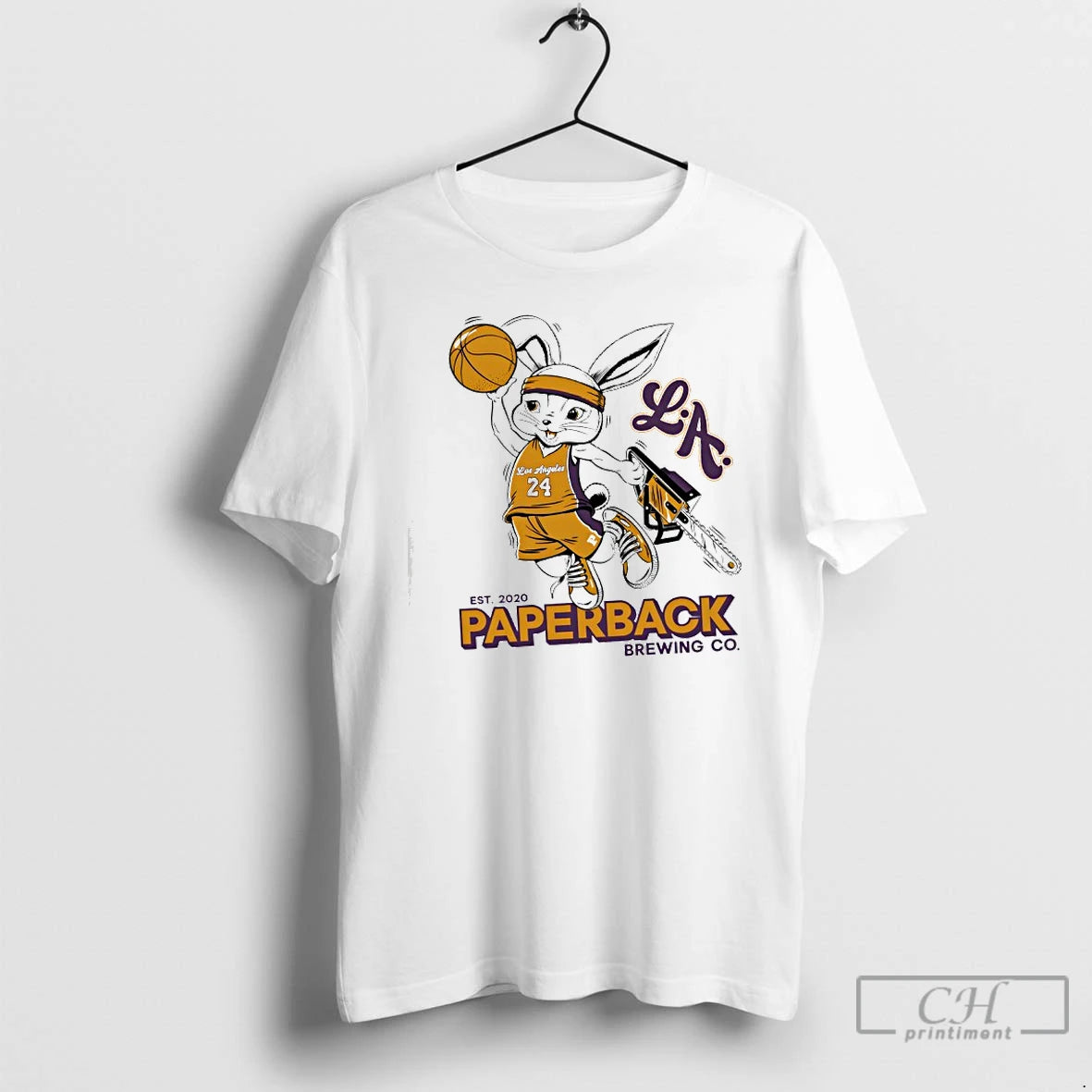Premium Los Angeles Lakers Paperback Brewing Co T Shirts Hoodie, Sweatshirt | InkNestWear.com