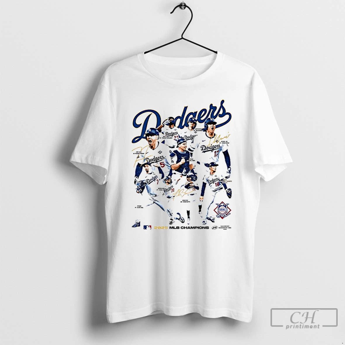 Premium Los Angles Dodgers 2025 Mlb Champions Signature T Shirts Hoodie, Sweatshirt | InkNestWear.com