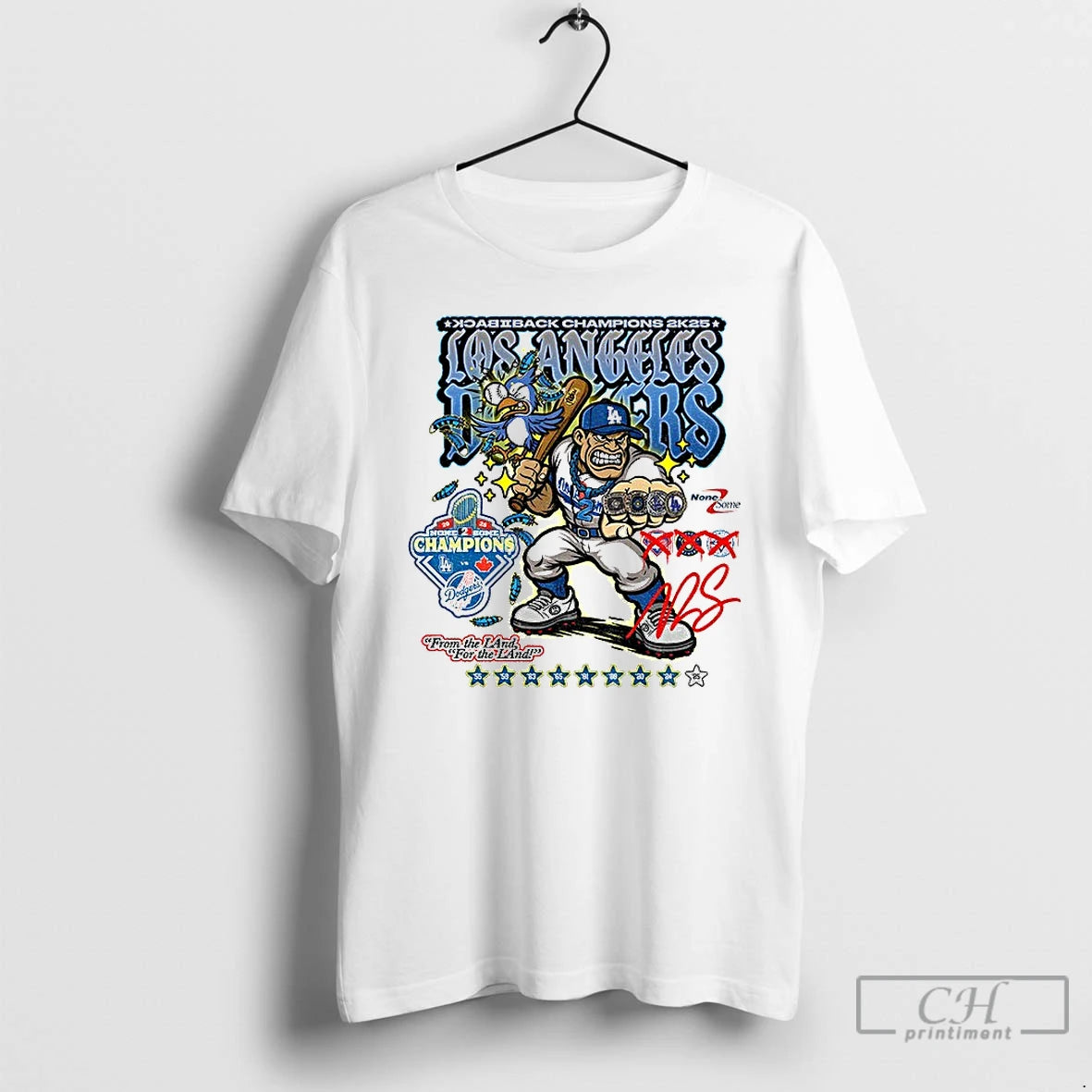 Premium Los Angles Dodgers World Series Champions From The Land For The Land T Shirts Hoodie, Sweatshirt | InkNestWear.com