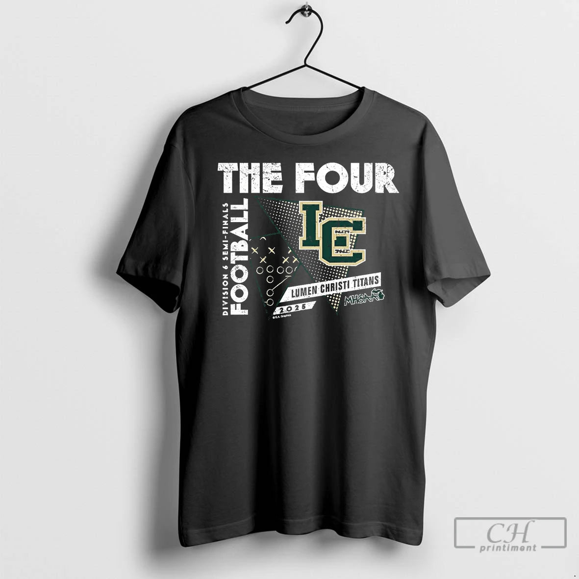 Premium Lumen Christi Titans 2025 D6 Semifinals The Four T-Shirts, Hoodie, Sweatshirt | InkNestWear.com