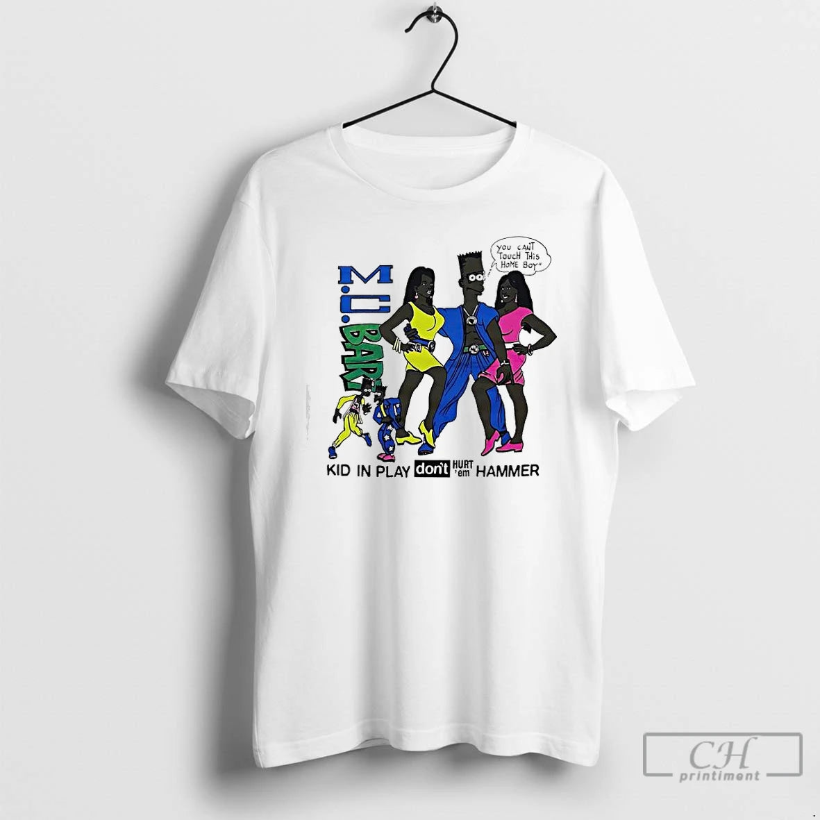 Premium Mc Bart Simpson Kid In Play Dont Hurt Em Hammer T Shirts Hoodie, Sweatshirt | InkNestWear.com