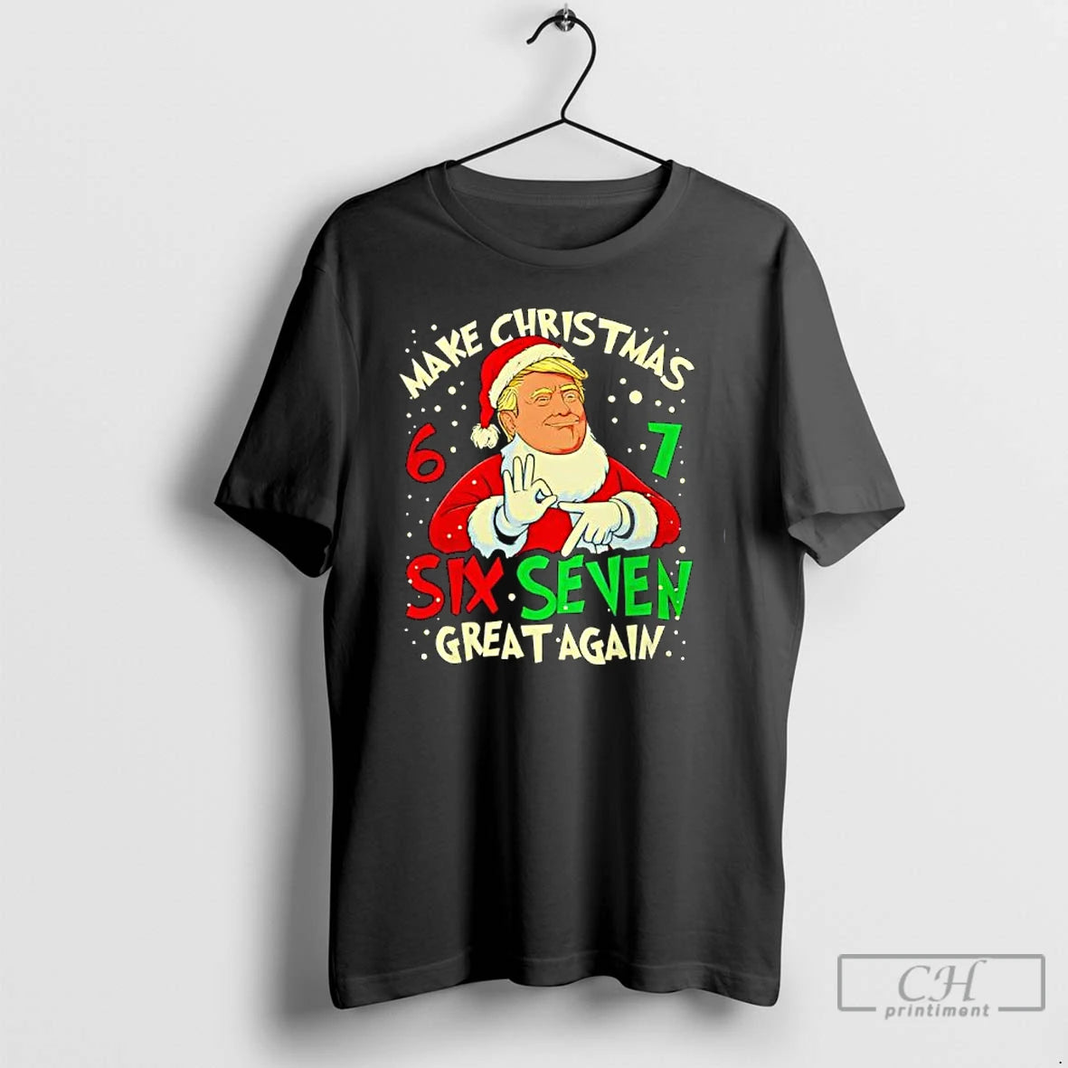 Premium Make Christmas 67 Great Again Santa Trump Pajamas Xmas Ugly T Shirts Hoodie, Sweatshirt | InkNestWear.com