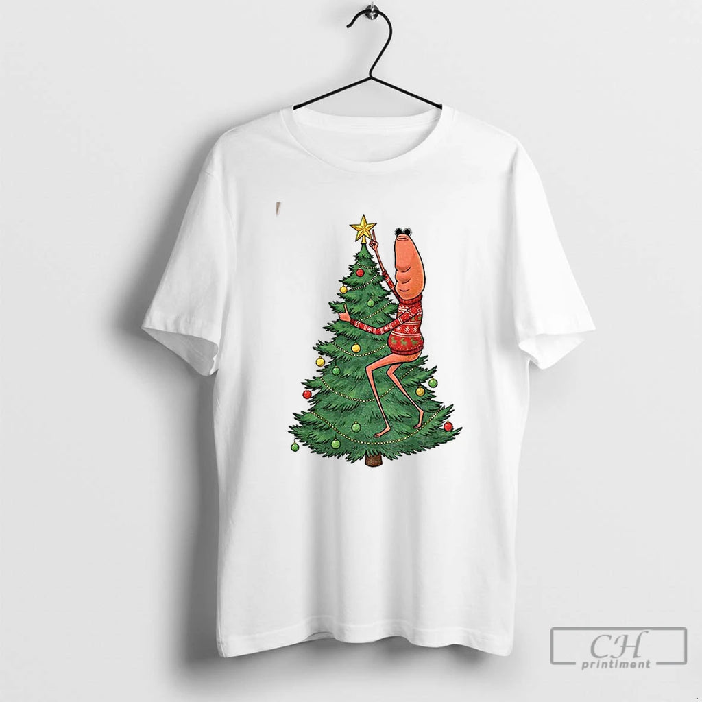 Premium Marcus The Worm Christmas Tree I Dont Like This Rock Viral Meme T Shirts Hoodie, Sweatshirt | InkNestWear.com