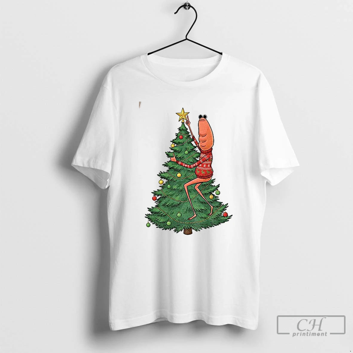 Premium Marcus The Worm Christmas Tree I Dont Like This Rock Viral Meme T Shirts Hoodie, Sweatshirt | InkNestWear.com