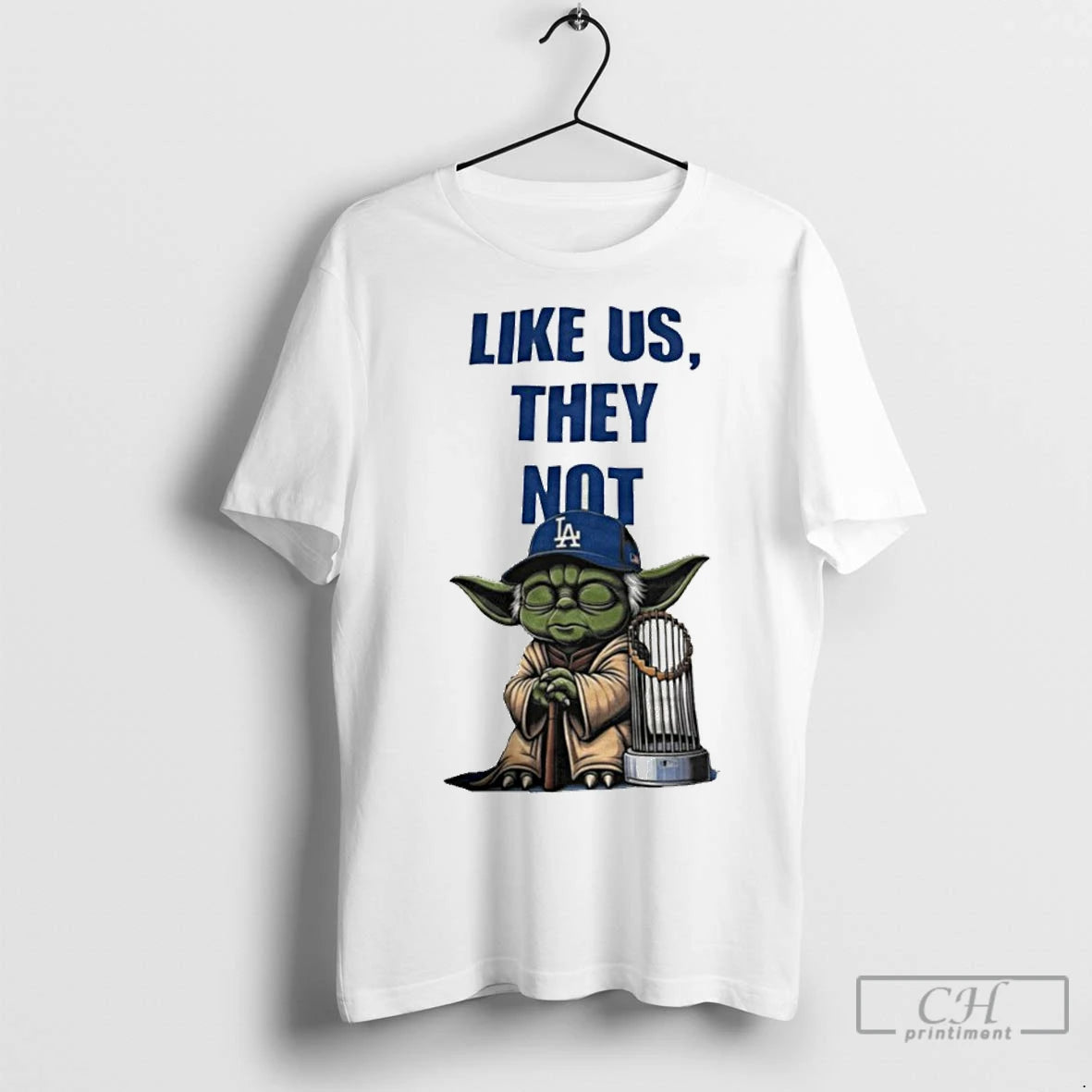 Premium Master Yoda Los Angeles Dodgers Like Us They Not T-Shirts, Hoodie, Sweatshirt | InkNestWear.com