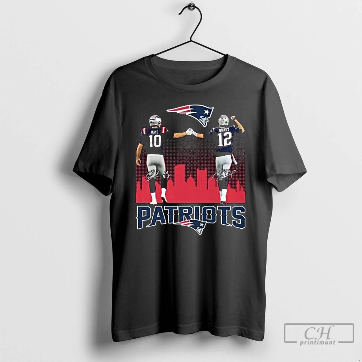 Premium Maye And Brady Patriots Graphic Signature 2025 Long Sleve T Shirts Hoodie, Sweatshirt | InkNestWear.com