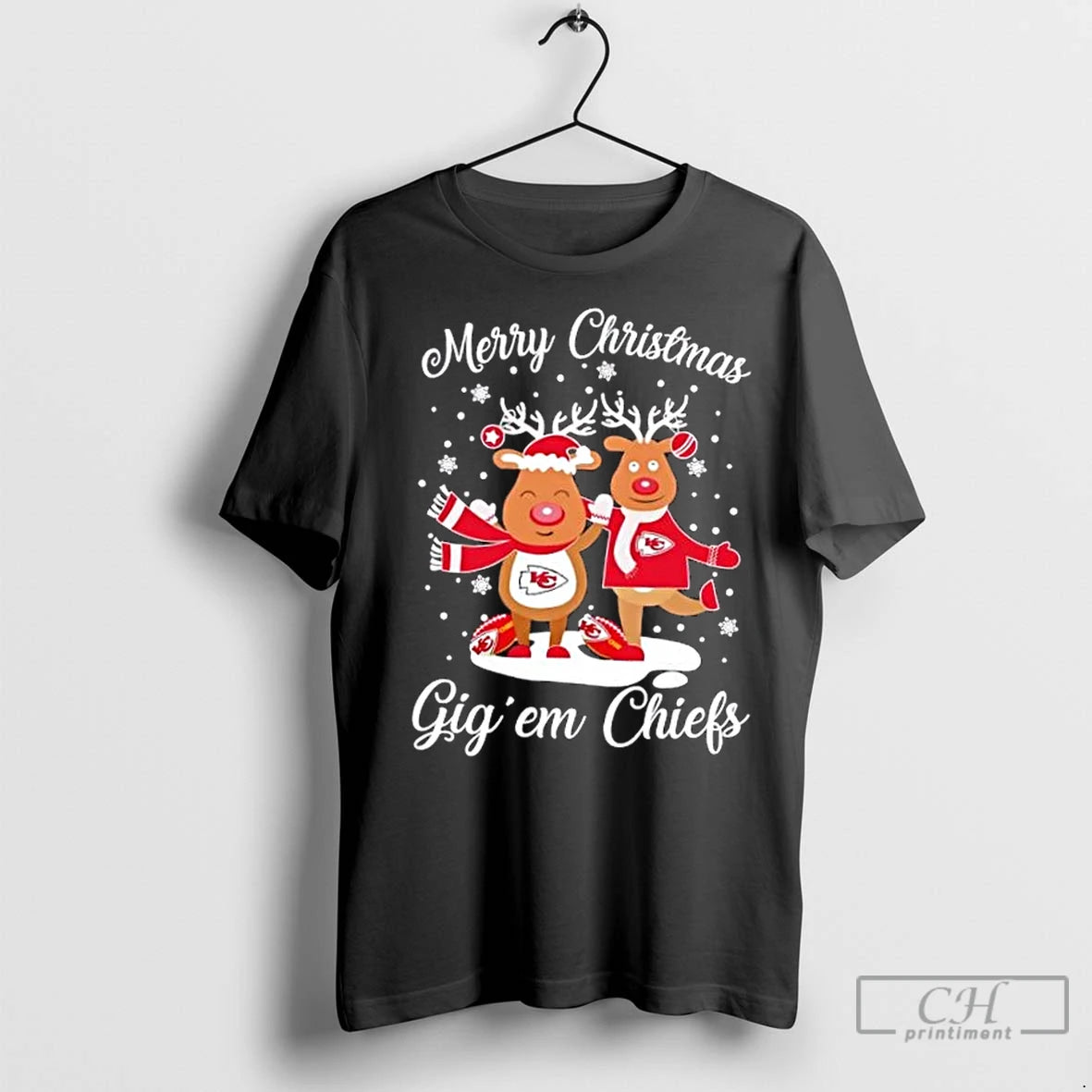 Premium Merry Christmas Gig Em Kansas City Chiefs T-Shirts, Hoodie, Sweatshirt | InkNestWear.com