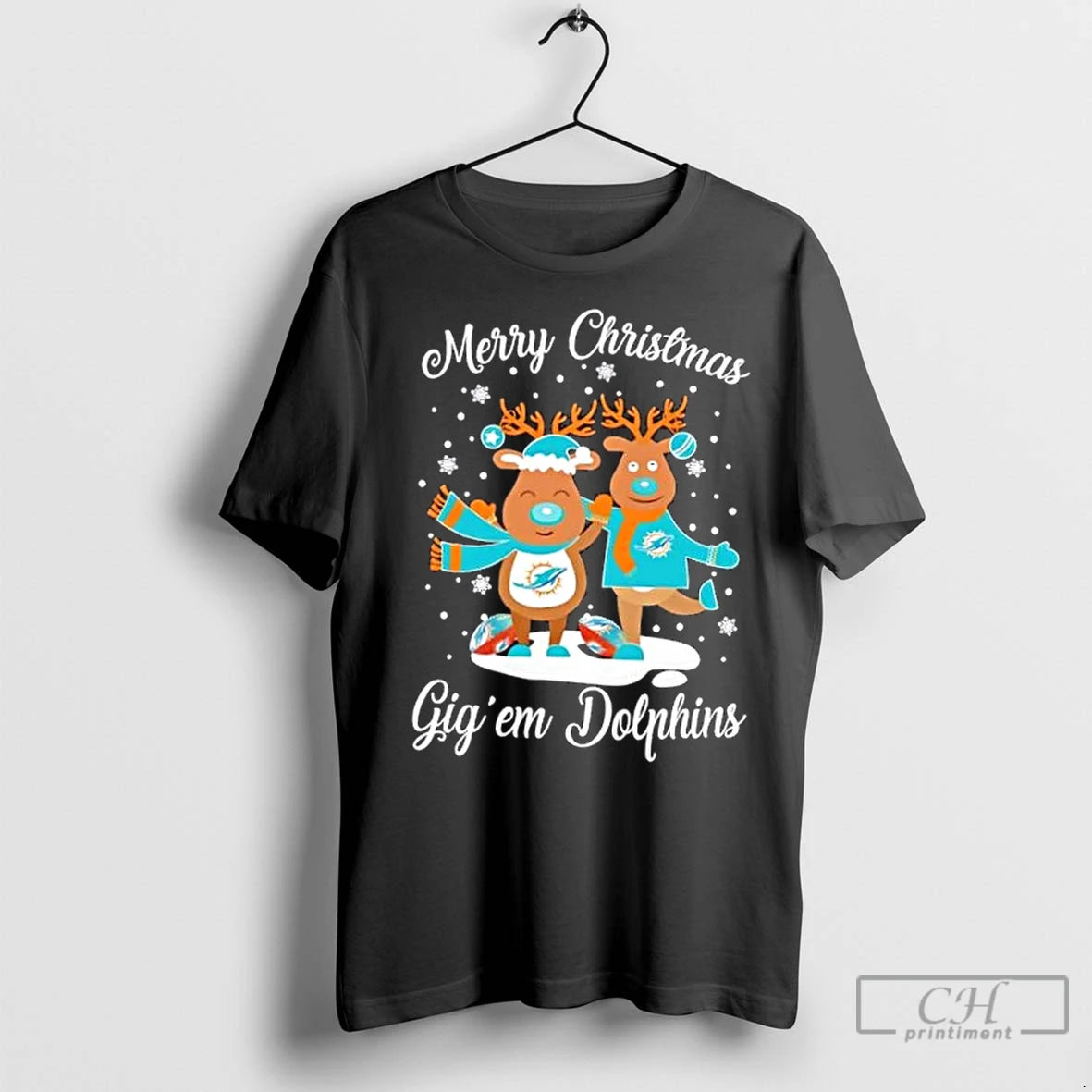 Premium Merry Christmas Gig Em Miami Dolphins T-Shirts, Hoodie, Sweatshirt | InkNestWear.com