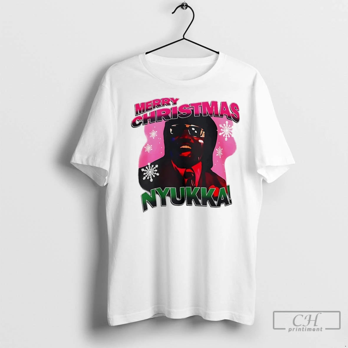 Premium Merry Christmas Pinky Nyukka 2025 Graphic T-Shirts, Hoodie, Sweatshirt | InkNestWear.com