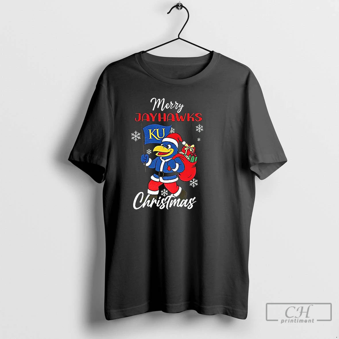 Premium Merry Kansas Jayhawks Ncaa Mascot Christmas T Shirts Hoodie, Sweatshirt | InkNestWear.com
