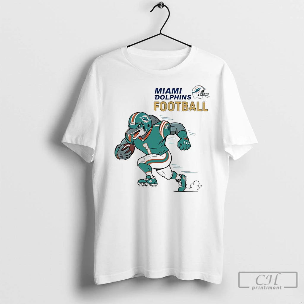 Premium Miami Dolphins Football Aqua Rush Mascot T-Shirts, Hoodie, Sweatshirt | InkNestWear.com