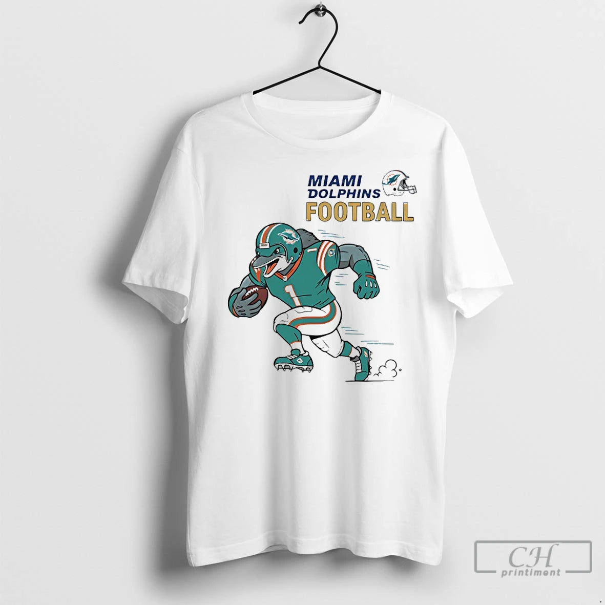 Premium Miami Dolphins Football Aqua Rush Mascot T-Shirts, Hoodie, Sweatshirt | InkNestWear.com
