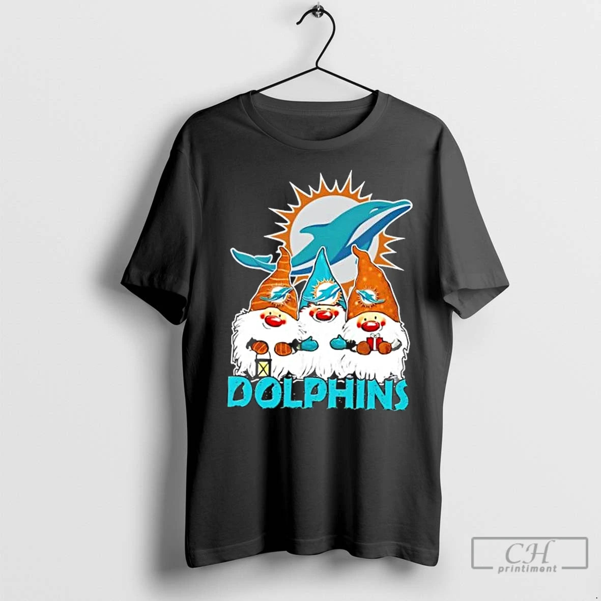 Premium Miami Dolphins X Gnomes Xmas Christmas T-Shirts, Hoodie, Sweatshirt | InkNestWear.com