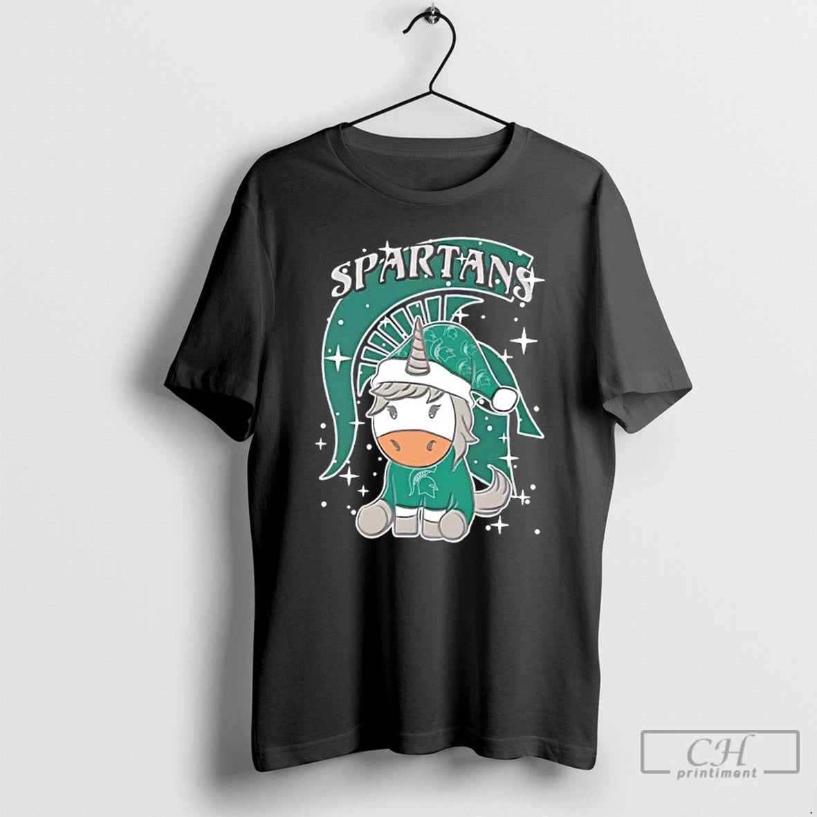 Premium Michigan State Spartans Football X Unicorn Merry Christmas T Shirts Hoodie, Sweatshirt | InkNestWear.com