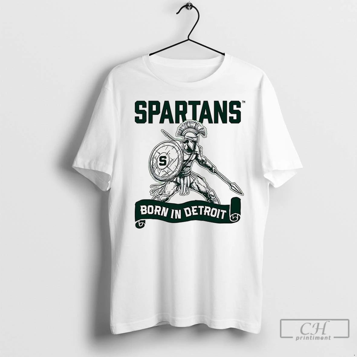 Premium Michigan State Spartans Born In Detroit T-Shirts, Hoodie, Sweatshirt | InkNestWear.com