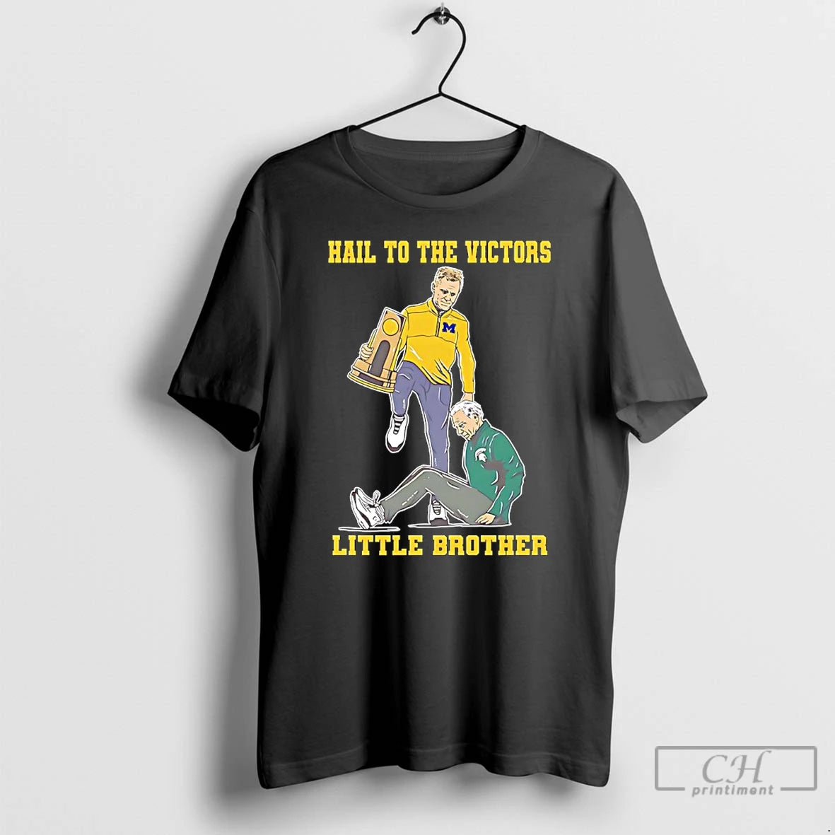 Premium Michigan Wolverines Dusty May Hail To The Victors Little Brother Tom Izzo T Shirts