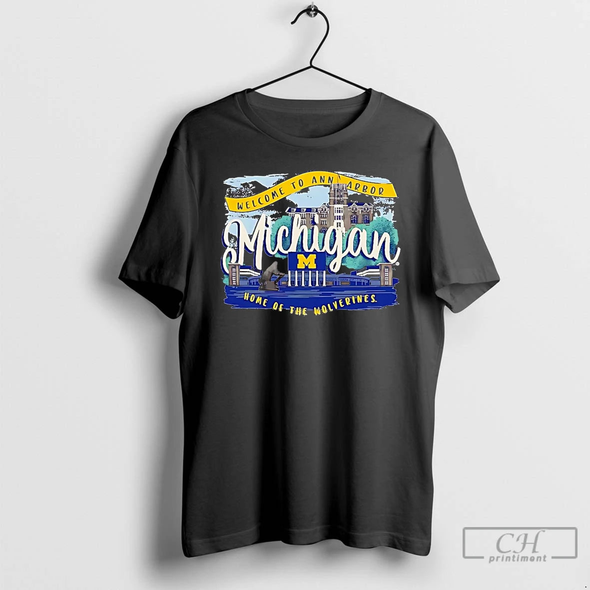 Premium Michigan Wolverines Welcome To Ann Arbor Home Of The Wolverines T Shirts Hoodie, Sweatshirt | InkNestWear.com