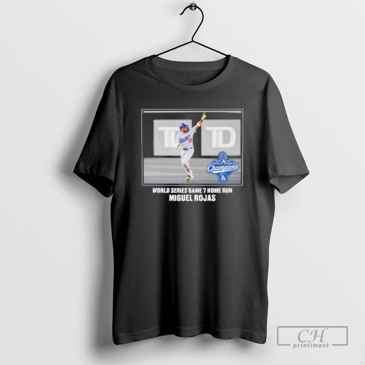 Premium Miguel Rojas Los Angeles Dodgers 2025 World Series Champions Game 7 Home Run Moment T-Shirts, Hoodie, Sweatshirt