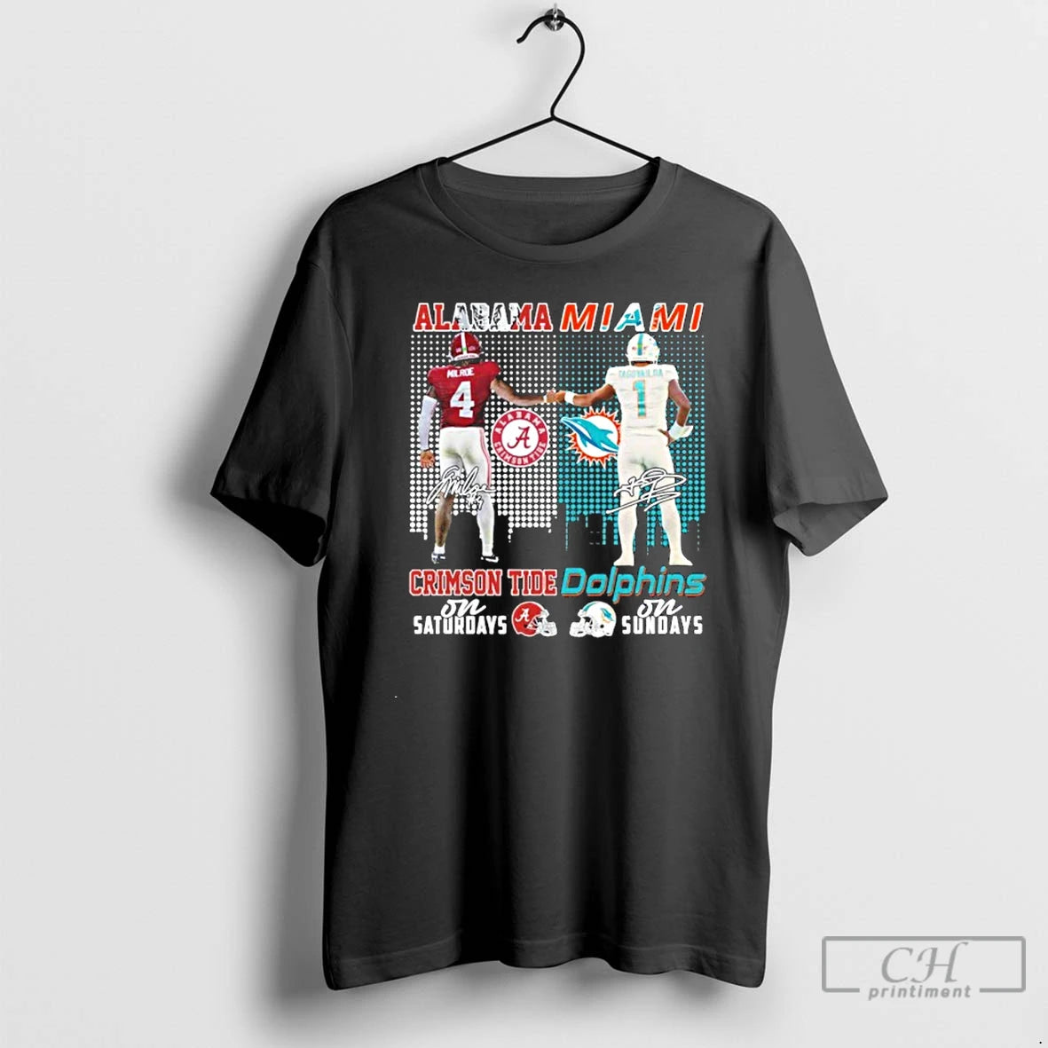 Premium Milroe Alabama On Saturdays And Tagovailoa Dolphins On Sundays T-Shirts, Hoodie, Sweatshirt | InkNestWear.com