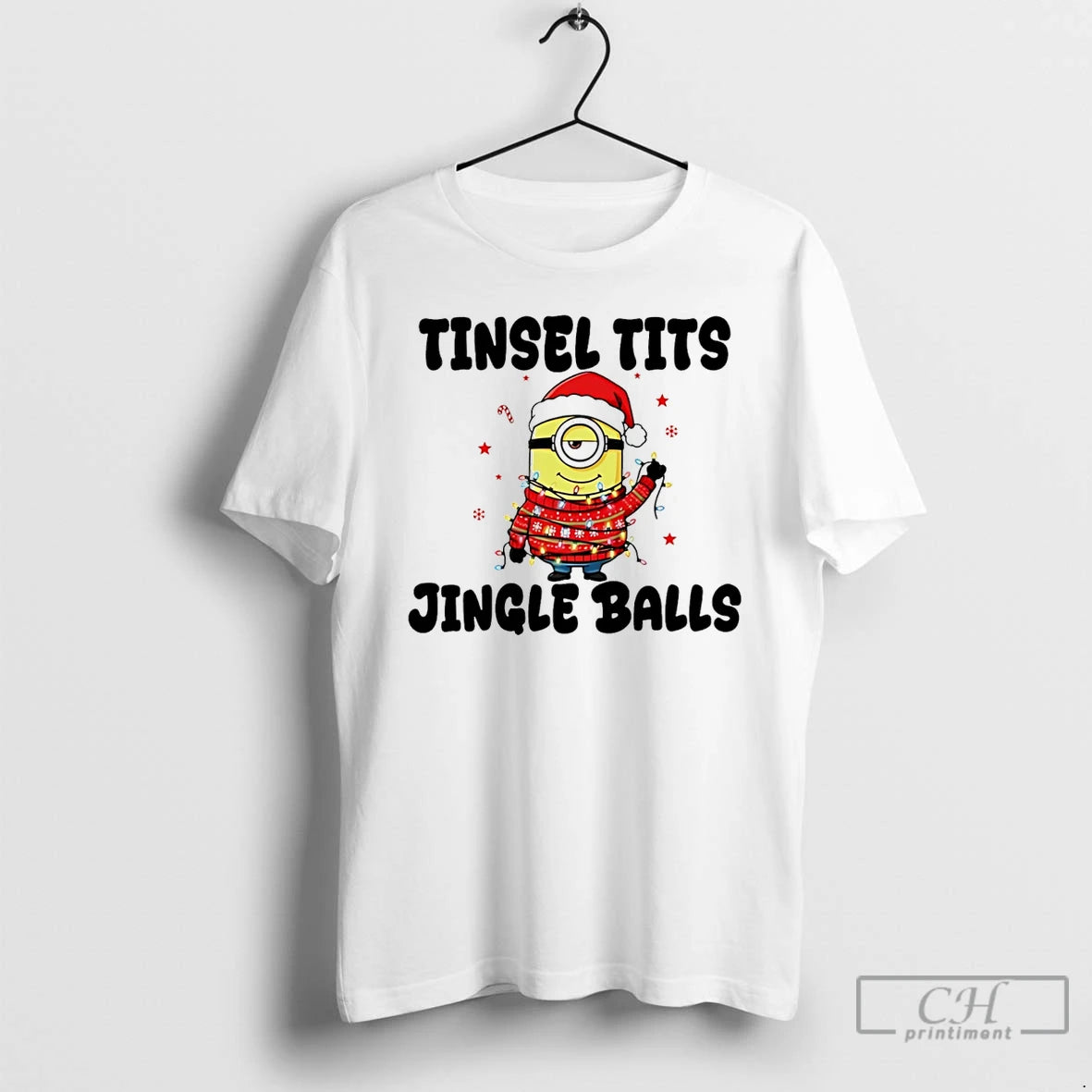 Premium Minion Tinsel Tits Jingle Balls Christmas T-Shirts, Hoodie, Sweatshirt | InkNestWear.com