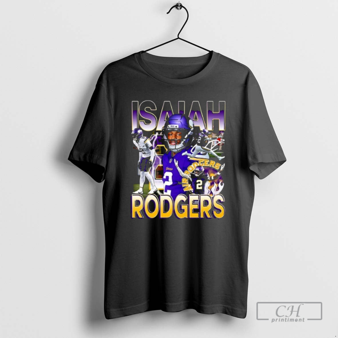 Premium Minnesota Vikings Isalah Rodgers Air Rodgers Only Player To Have 2 Plus Defensive Graphic T-Shirts, Hoodie,...