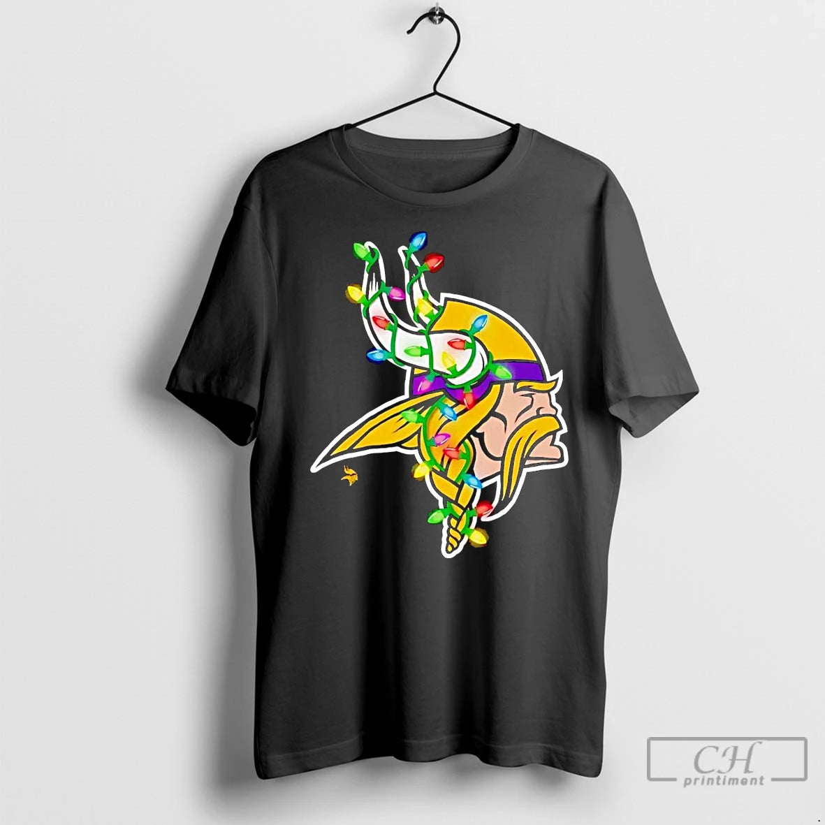 Premium Minnesota Vikings Logo Christmas Light T-Shirts, Hoodie, Sweatshirt | InkNestWear.com