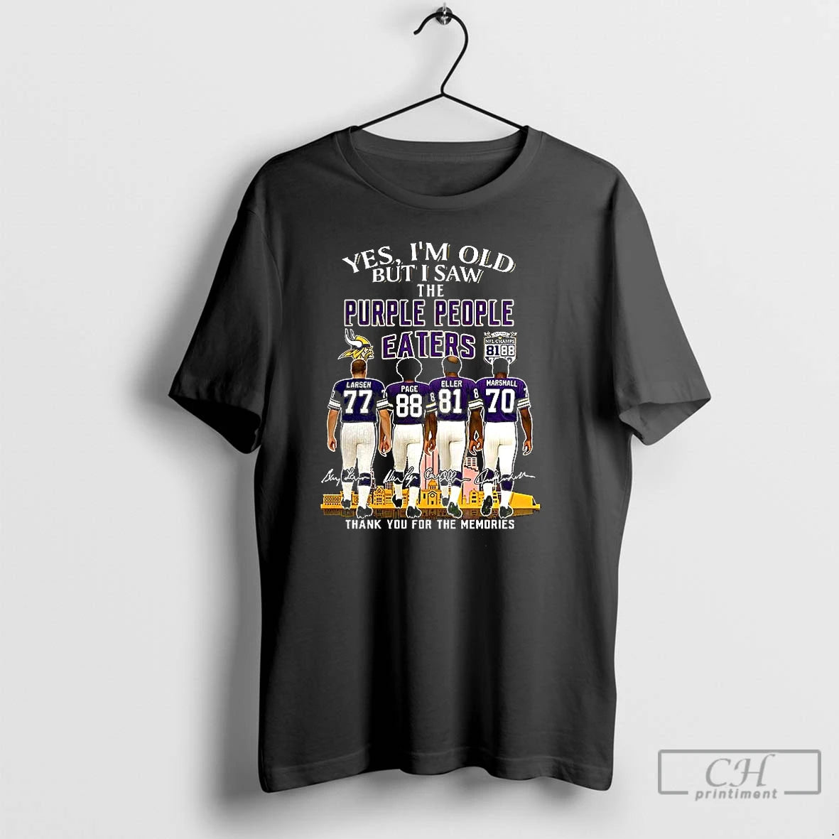 Premium Minnesota Vikings Yes Im Old But I Saw The Purple People Eaters 2025 Player T-Shirts, Hoodie, Sweatshirt