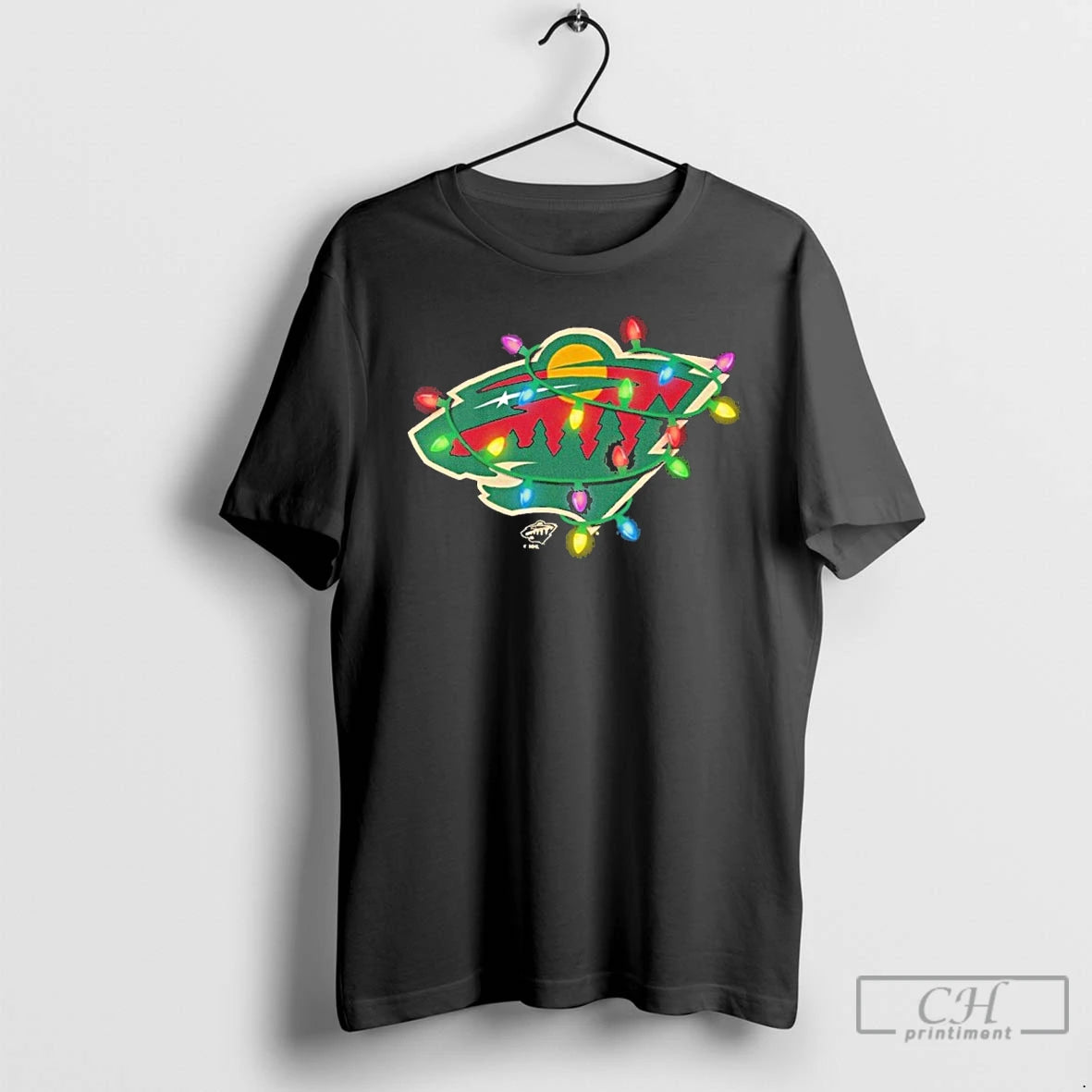Premium Minnesota Wild Logo Lights Christmas T-Shirts, Hoodie, Sweatshirt | InkNestWear.com
