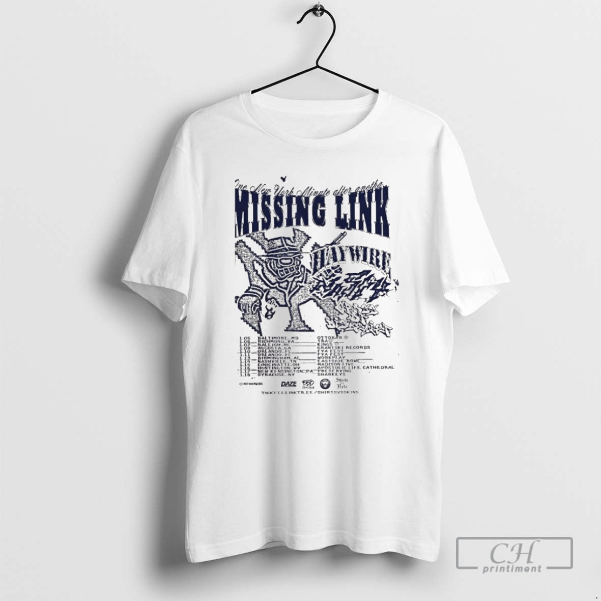 Premium Missing Link Tour At Kings Venue In Raleigh Nc On January 8 2026 Haywire T-Shirts, Hoodie, Sweatshirt