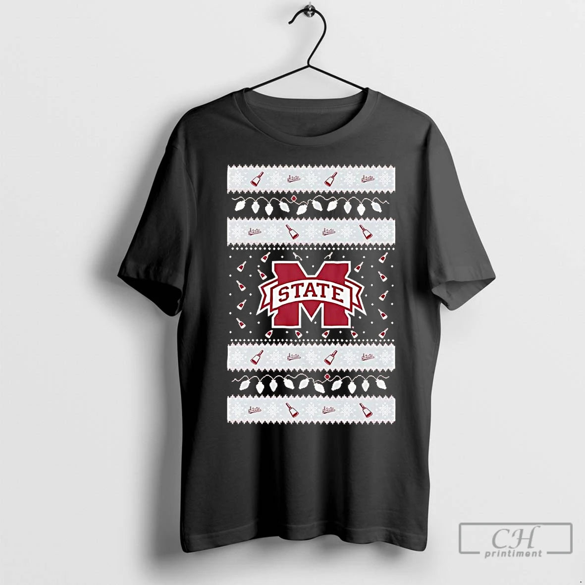 Premium Mississippi State Bulldogs Ugly Christmas Light T-Shirts, Hoodie, Sweatshirt | InkNestWear.com