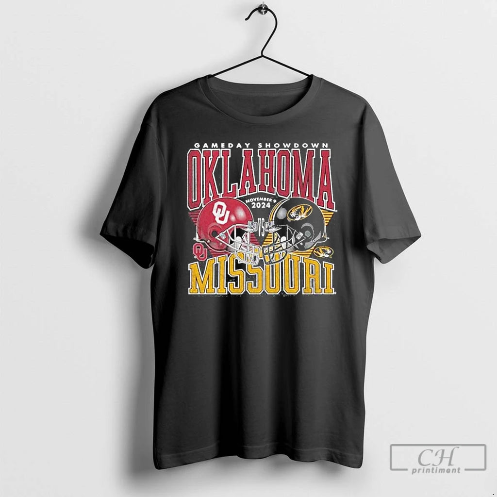 Premium Missouri Tigers Vs Oklahoma Sooners 2025 Gameday Showdown T Shirts Hoodie, Sweatshirt | InkNestWear.com