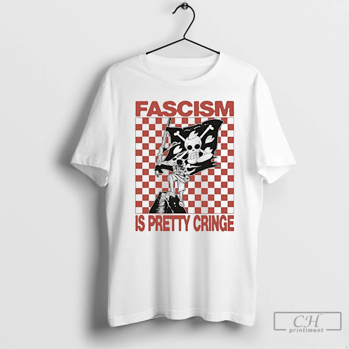 Premium Monkey D Luffy Fascism Is Pretty Cringe T Shirts Hoodie, Sweatshirt | InkNestWear.com