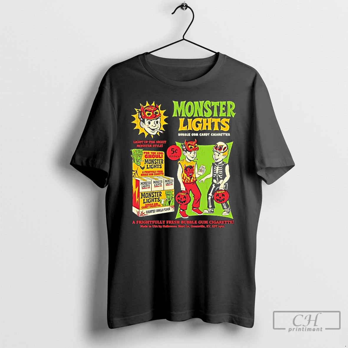 Premium Monster Lights Bubble Gum Candy Cigarettes Halloween Costumes T Shirts Hoodie, Sweatshirt | InkNestWear.com