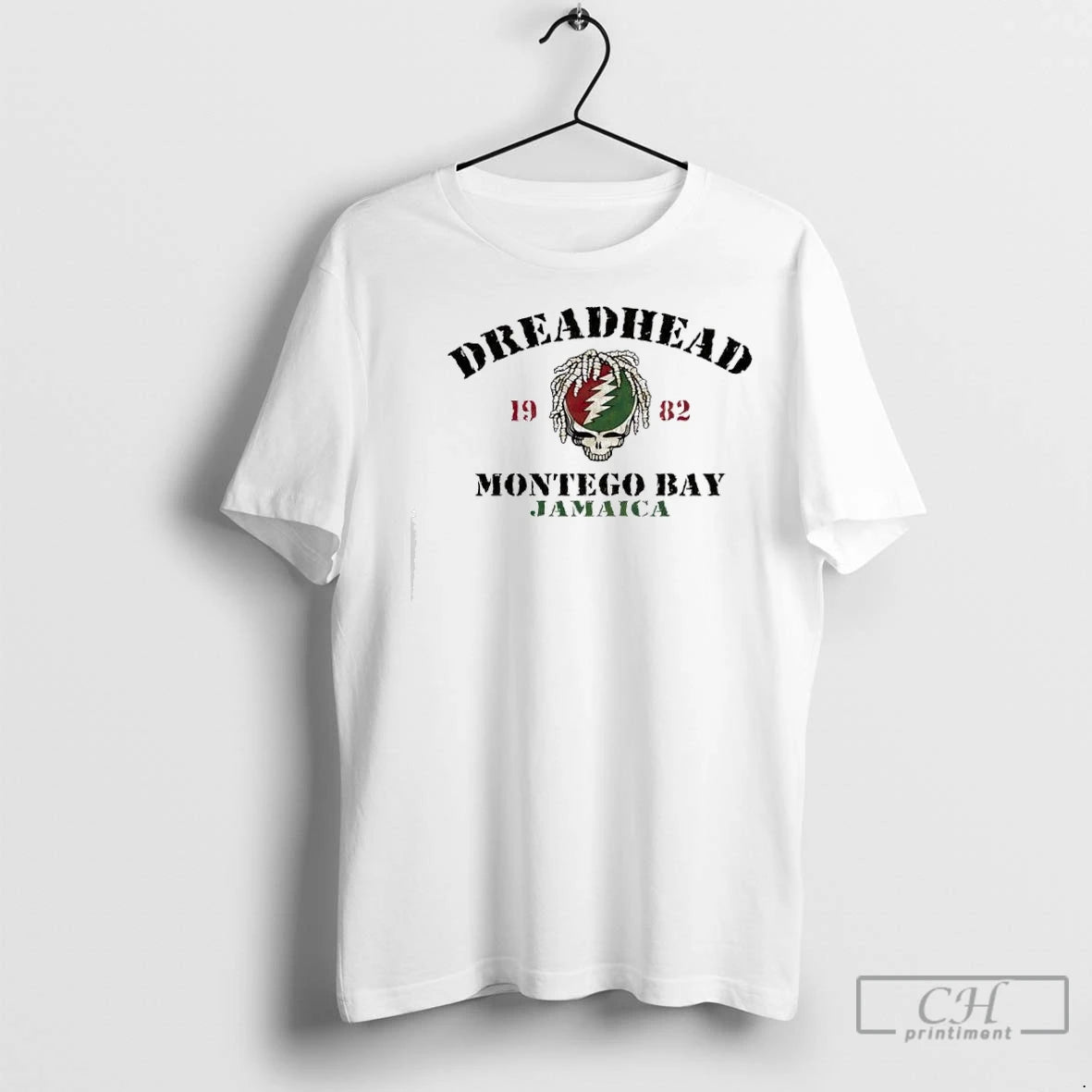 Premium Montego Bay Jamaica Grateful Dead Dreadhead Steal Your Face Skull T-Shirts, Hoodie, Sweatshirt | InkNestWear.com