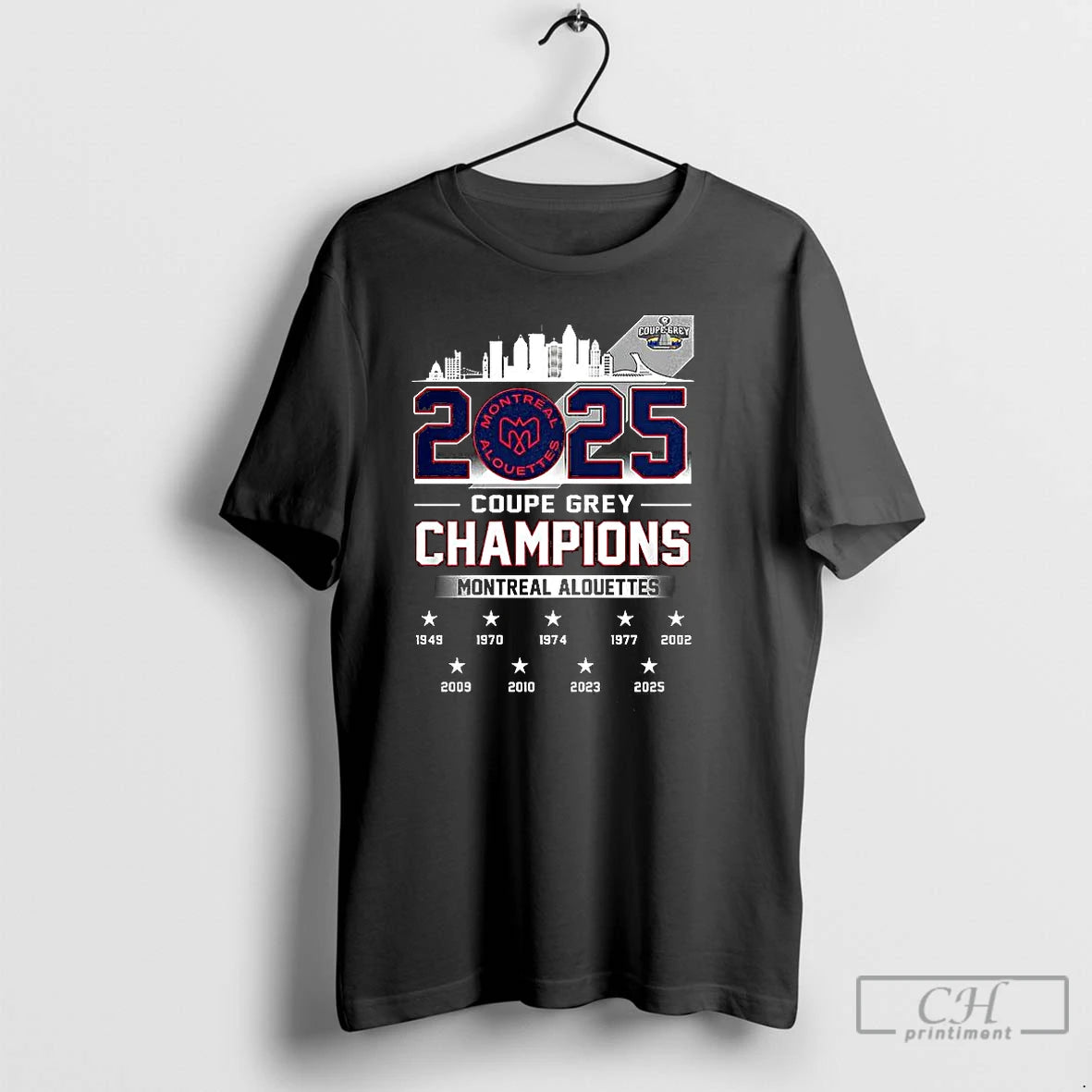 Premium Montreal Alouettes Grey Cup Champions 2025 City Skyline T-Shirts, Hoodie, Sweatshirt | InkNestWear.com