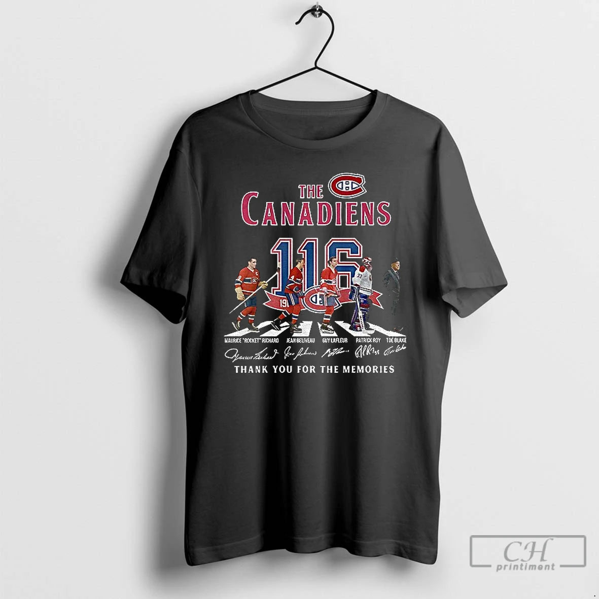 Premium Montreal Canadiens 116th Anniversary 1909 2025 Abbey Road Thank You For The Memories Signatures T-Shirts, Hoodie,...