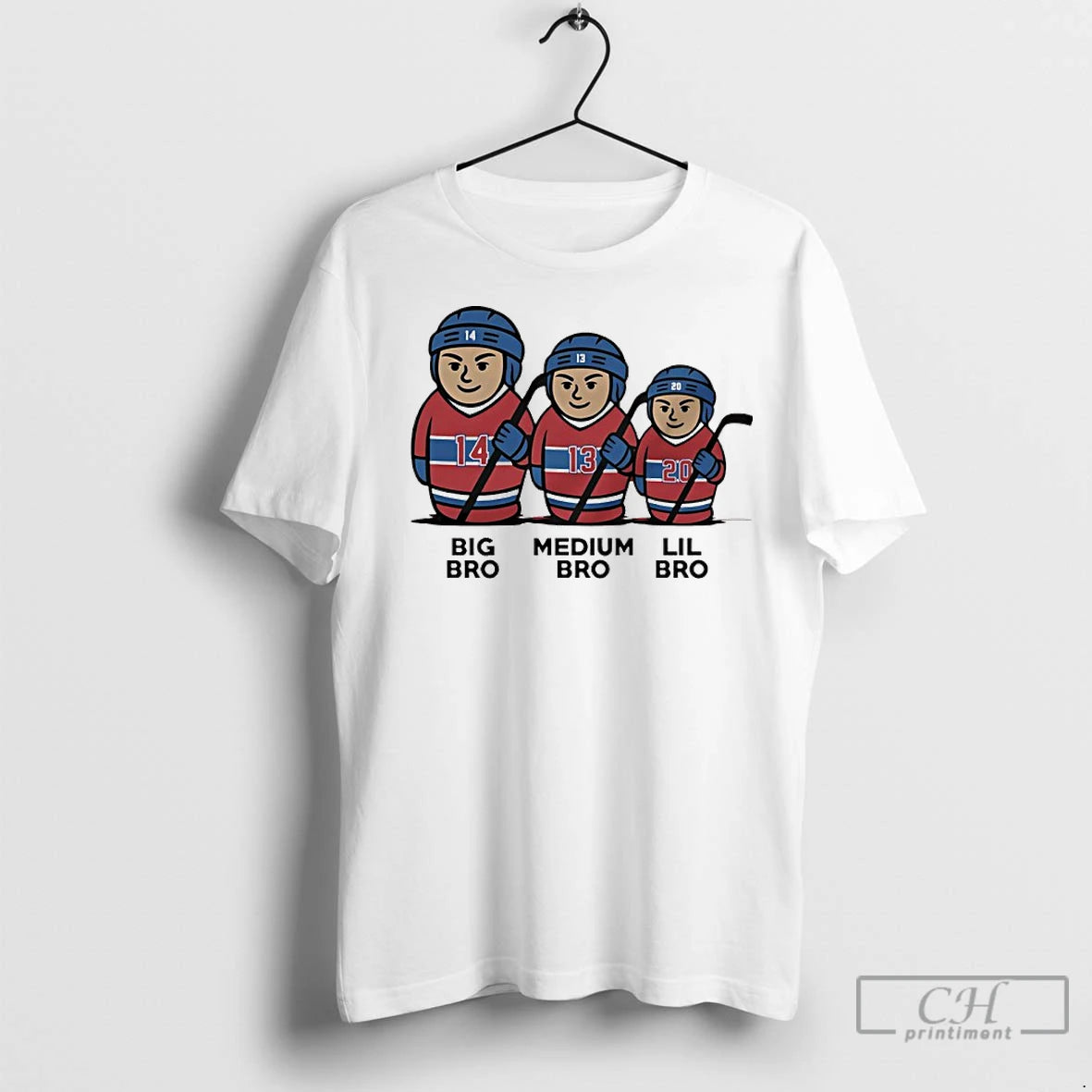 Premium Montreal Canadiens 3 Bros Big Bro Medium Bro Lil Bro T-Shirts, Hoodie, Sweatshirt | InkNestWear.com