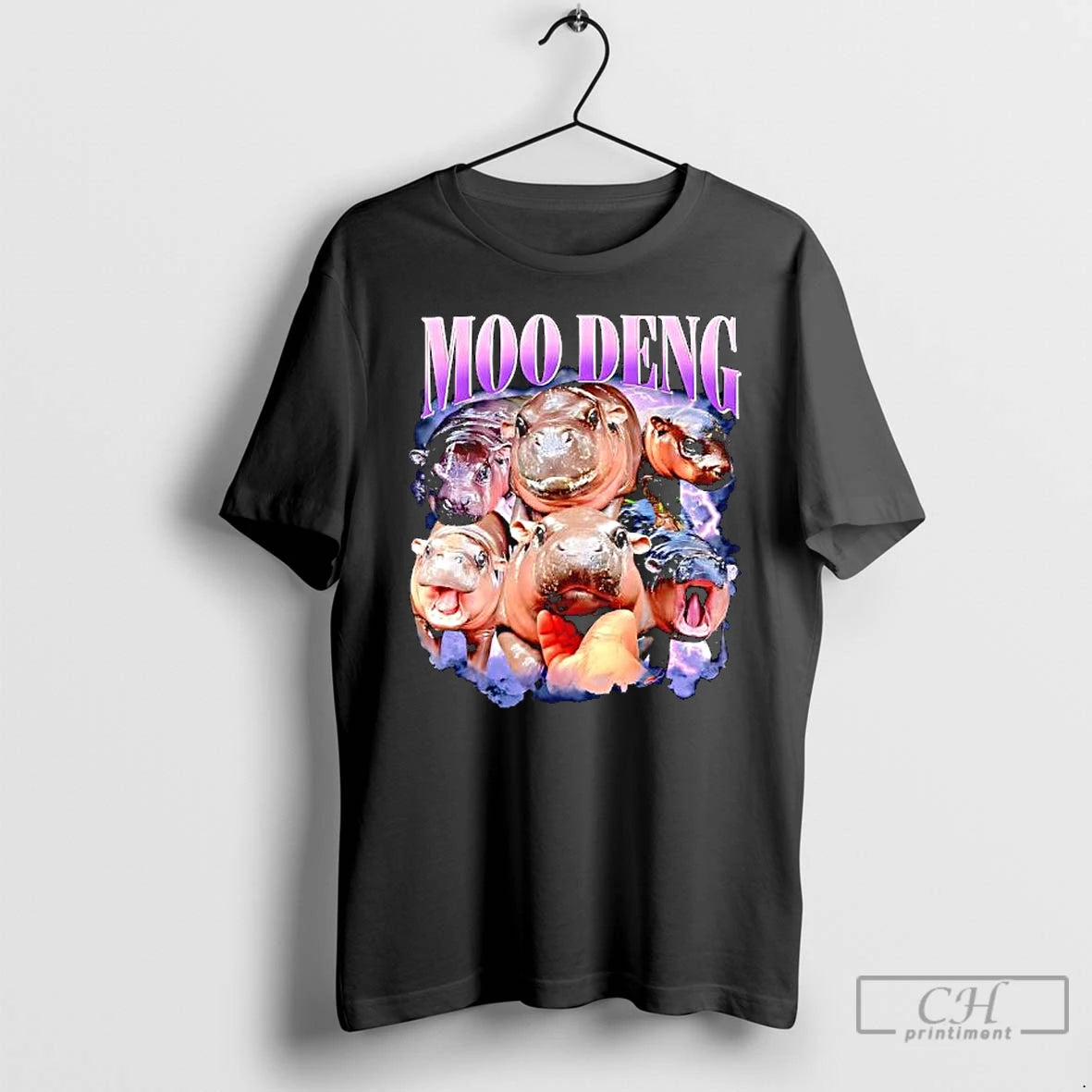 Premium Moo Deng Baby Pygmy Hippo Cute Zoo T Shirts Hoodie, Sweatshirt | InkNestWear.com