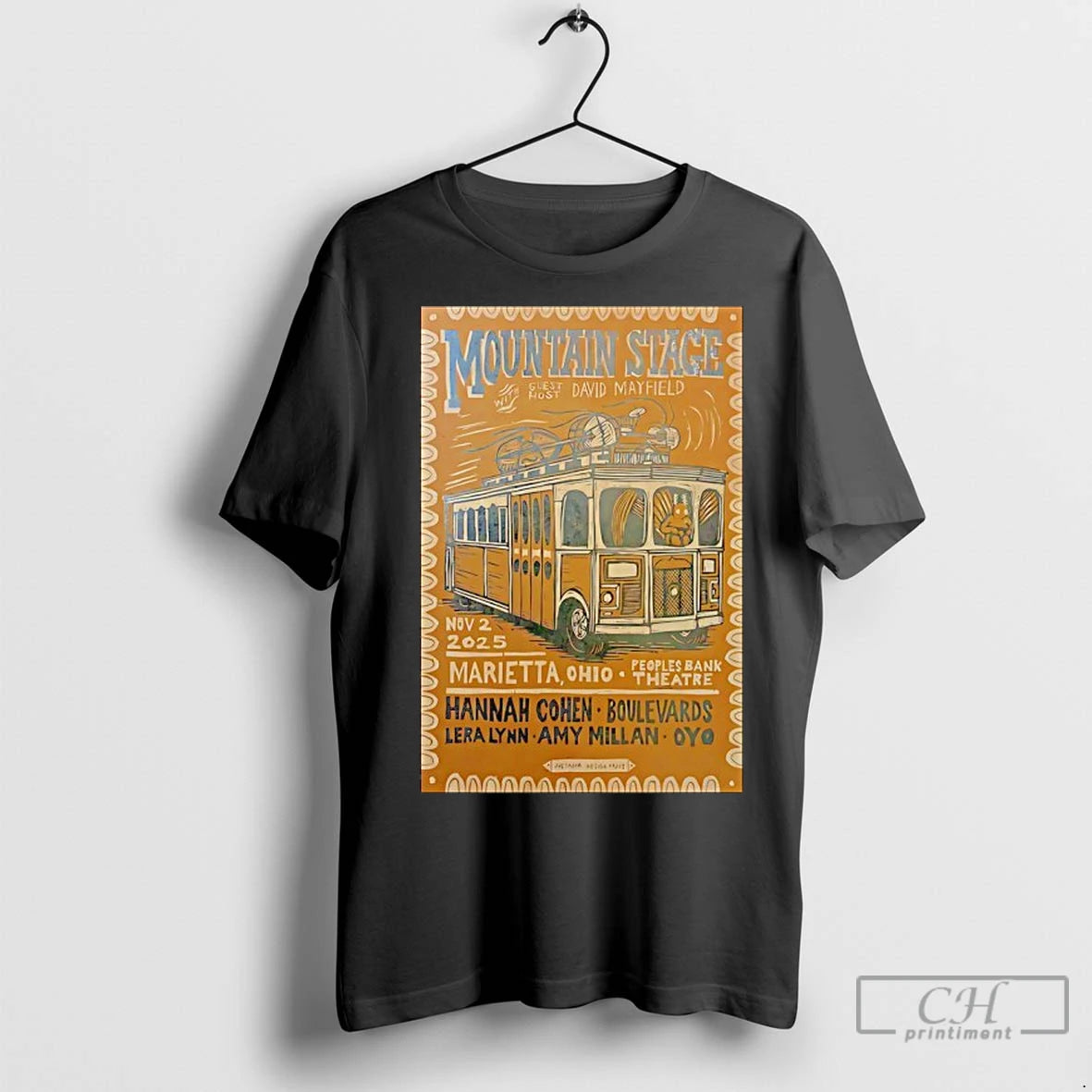Premium Mountain Stage Concert Marietta Oh Nov 2 2025 T-Shirts, Hoodie, Sweatshirt | InkNestWear.com