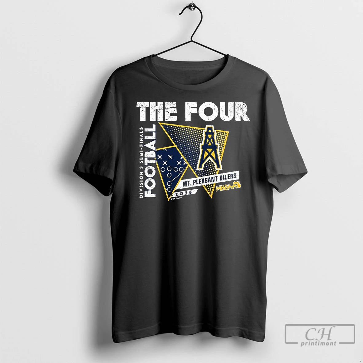 Premium Mt Pleasant Oilers 2025 D3 Semifinals The Four T-Shirts, Hoodie, Sweatshirt | InkNestWear.com