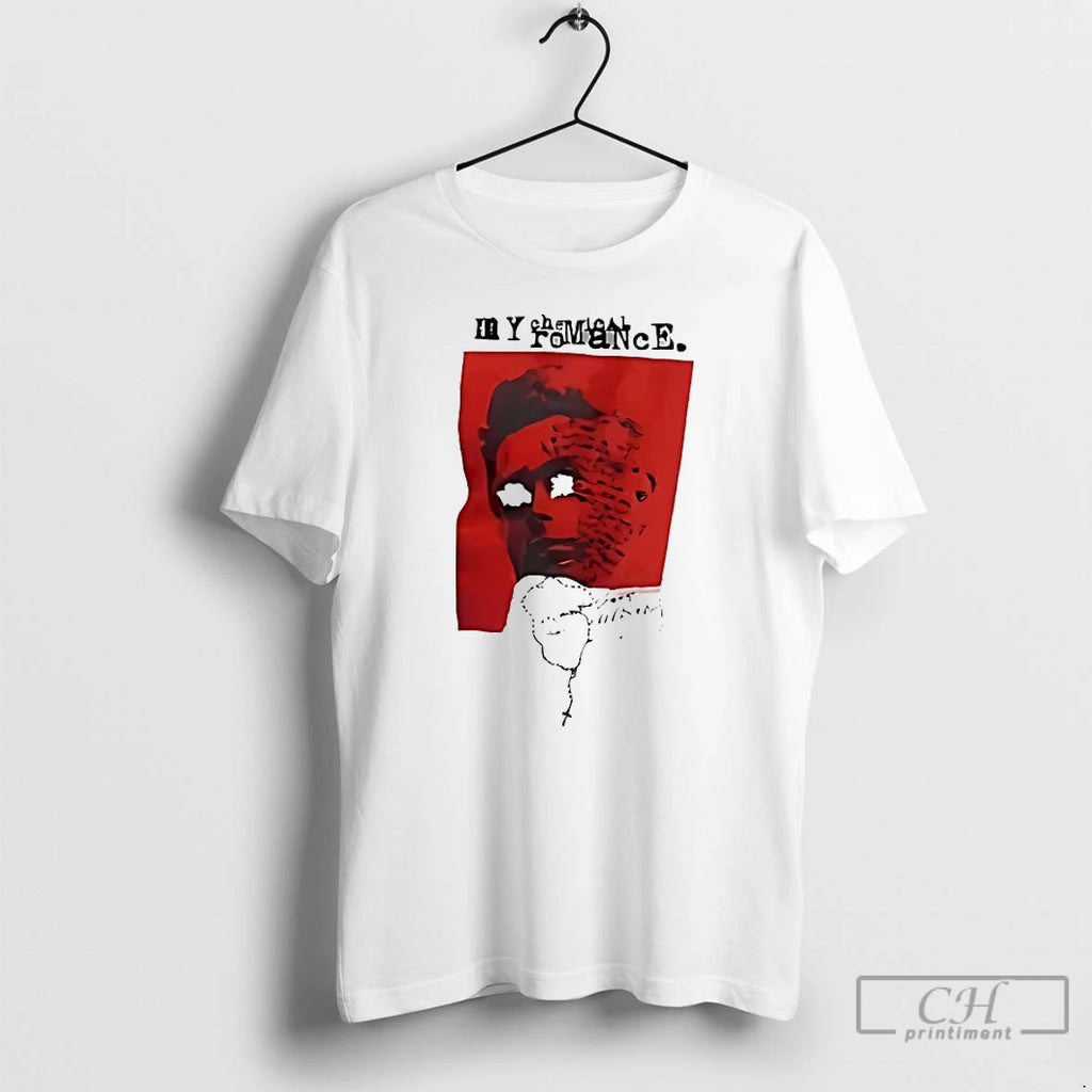 Premium My Chemical Romance Red Face Art Punk Rock Band T Shirts Hoodie, Sweatshirt | InkNestWear.com
