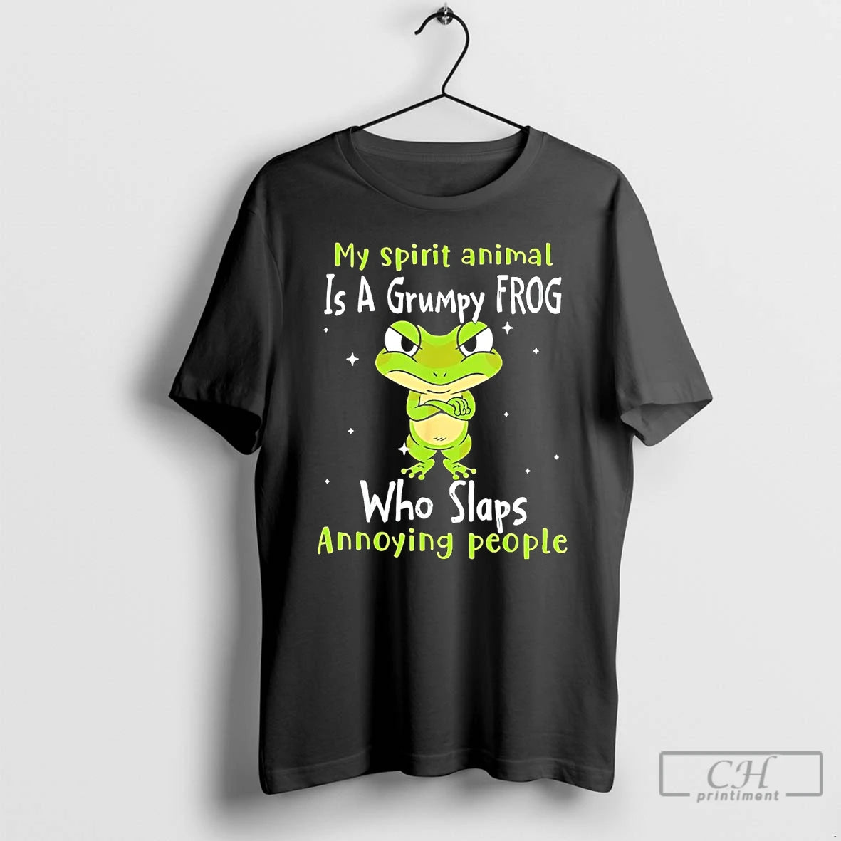 Premium My Spirit Animal Is A Grumpy Frog Who Slaps Annoying People T Shirts Hoodie, Sweatshirt | InkNestWear.com