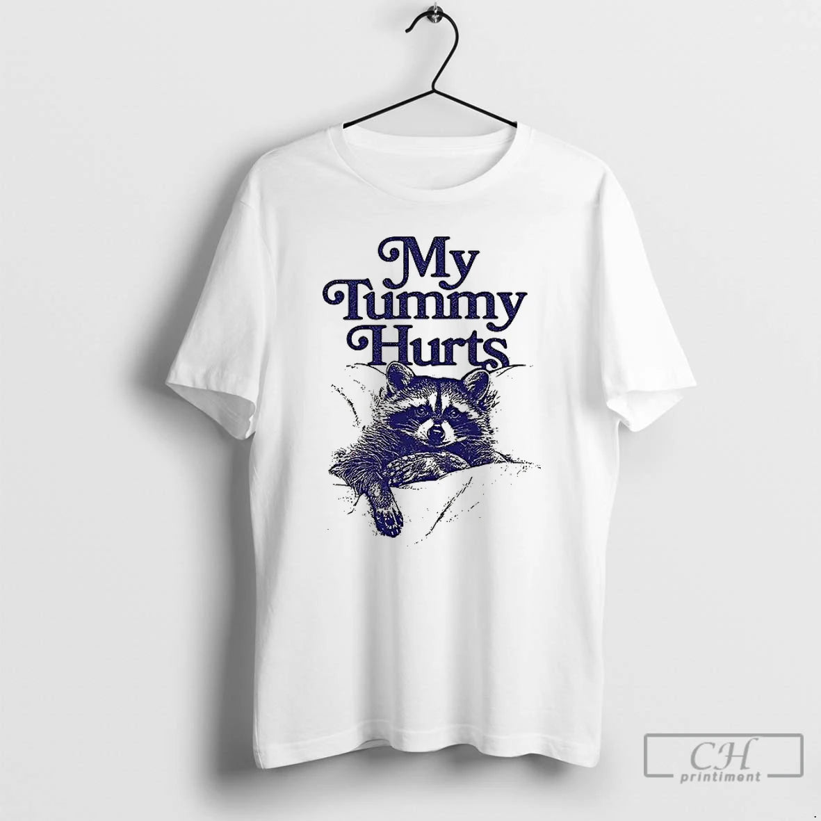 Premium My Tummy Hurts Raccoon T-Shirts, Hoodie, Sweatshirt | InkNestWear.com