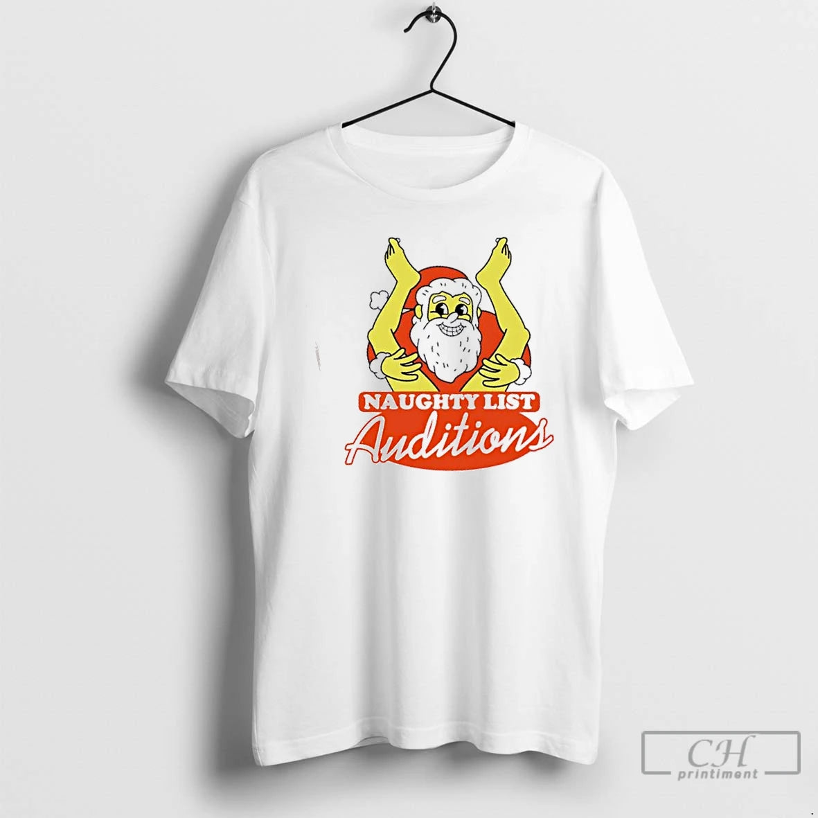 Premium Naughty List Auditions Santa Claus Christmas T Shirts Hoodie, Sweatshirt | InkNestWear.com