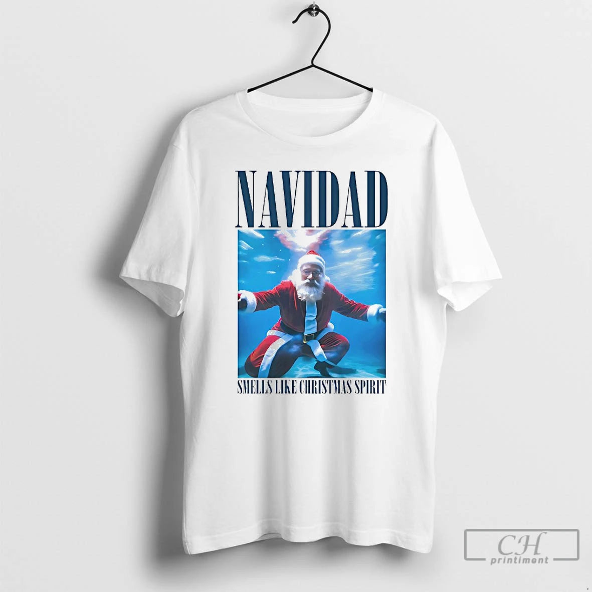 Premium Navidad Smells Like Christmas Spirit Santa Claus T-Shirts, Hoodie, Sweatshirt | InkNestWear.com
