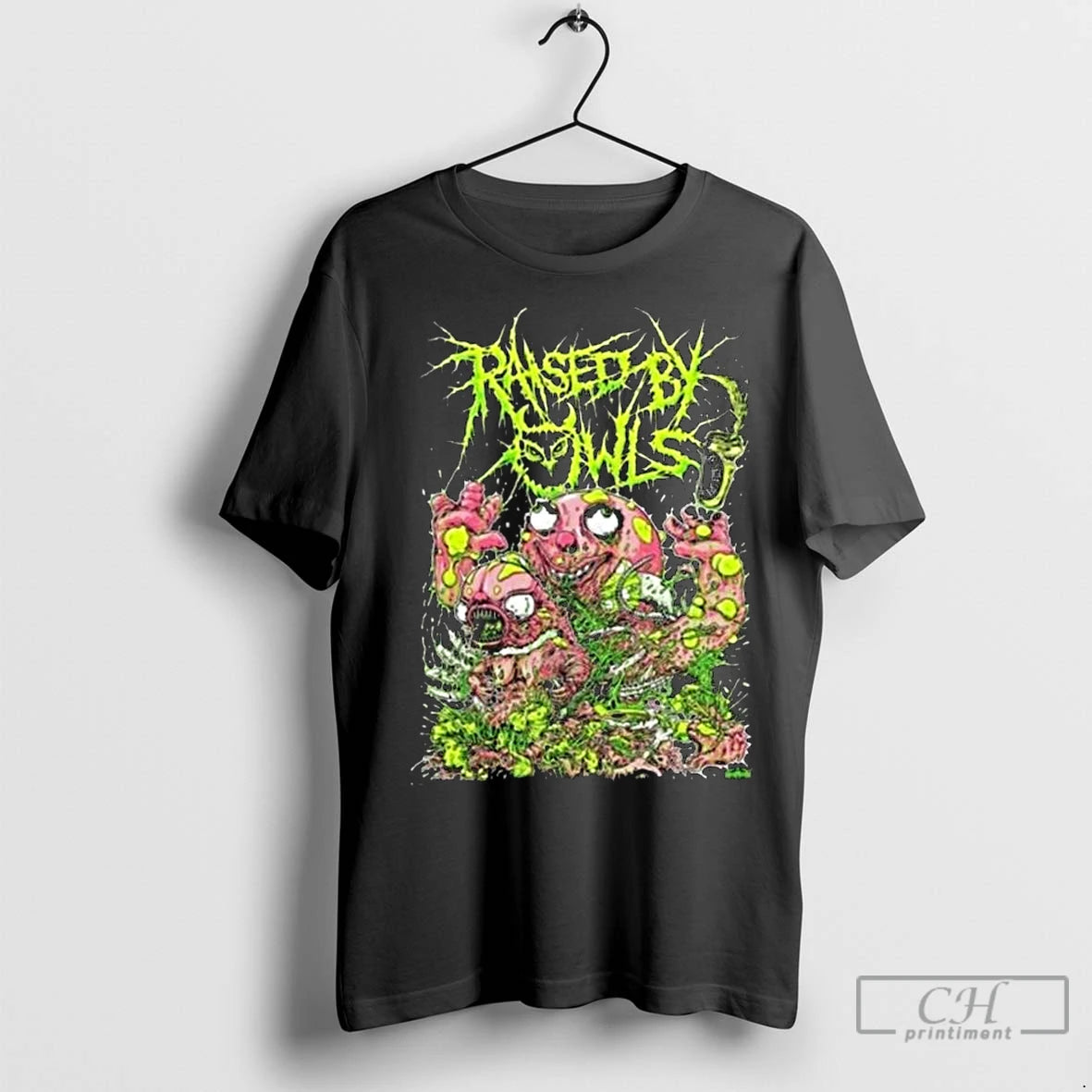 Premium Neon Gore Monster Brutal Horror Art Metal Band Style Long Sleve T-Shirts, Hoodie, Sweatshirt | InkNestWear.com